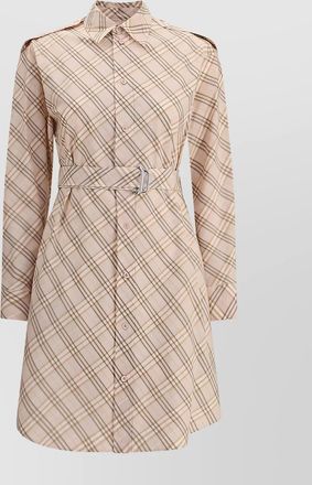 Burberry check midi dress archive