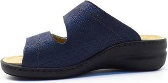 Solidus 2-Band Slider - Dames - Sleehakken - Blauw - 40 1/2 EU - Schoenen