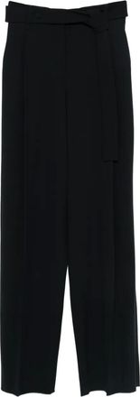 Emporio Armani belted pants - Blue