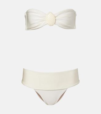 Adriana Degreas Embellished bandeau bikini