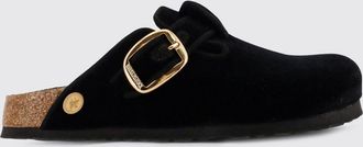 Birkenstock Mules Boston Big Buckle in velluto