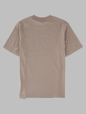 HUGO BOSS Logo-Print Cotton T-Shirt - Beige
