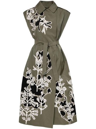 Biyan sleeveless day dress - women - Polyester - M - Green