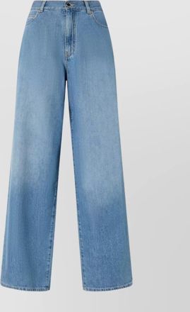 Pinko loose high-rise wide-leg jeans