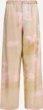 Fabiana Filippi Pantaloni in twill di seta stampato Woman L