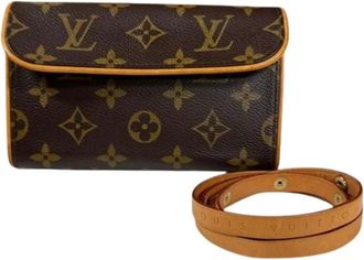 Louis Vuitton Pre-owned Belt Bags, female, Brown, Size: ONE SIZE Pre-owned Vintage Canvas Belt Bag