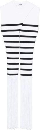 Jean Paul Gaultier Top The Fringed Marini&egrave;re - Bianco