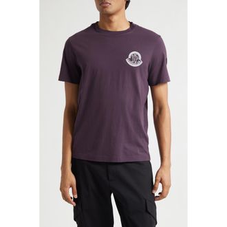 Moncler Logo Graphic T-Shirt in Dark Burgundy at Nordstrom, Size Xx-Large