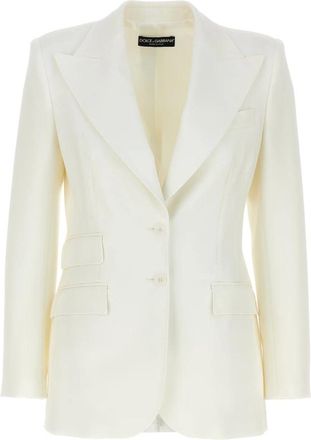 Dolce & Gabbana Dames, Jassen, Wit, Maat: L Wol