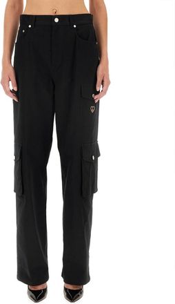 Moschino Black Straight Cargo Pants