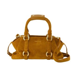Alexander McQueen Suede Top Handle Bag - Dames - Handtassen - Bruin - ONE Size - Su&egrave;de - Tassen