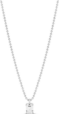 SHYMI Cubic Zirconia Pendant Necklace in Silver at Nordstrom, Size 16