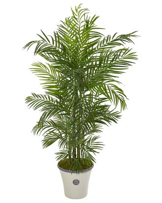 Nearly Natural 6Ft Areca Uv-Resistant Palm Artificial Tree In Planter (Indoor/Outdoor)