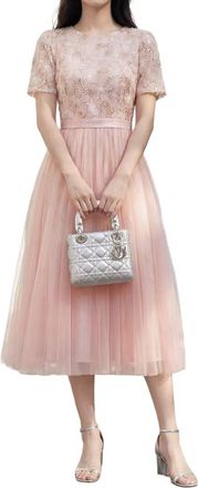 Burryco Short Sleeve Midi Dress