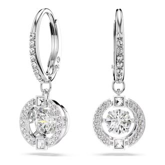 Swarovski Una Drop Oorbellen - Dames - Oorbellen - Grijs - ONE Size - Accessoires