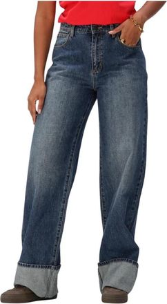 Abrand Jeans, Dames, Blauw, W32, Denim, Dames Jeans Mid Baggy Tall