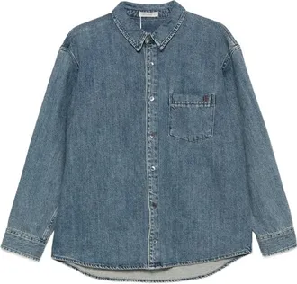 Low Classic Faded-effect Denim Shirt