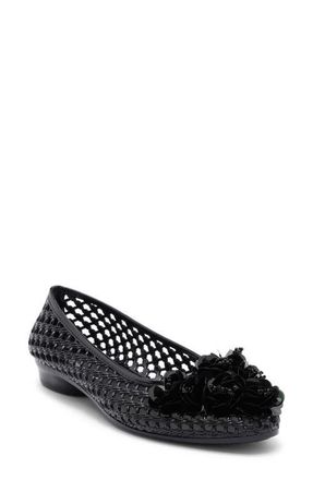 Jeffrey Campbell Whimzy Jelly Flat in Black Combo at Nordstrom, Size 10