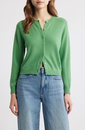 Dôen Claudine Cashmere Cardigan in Light Kelly Green at Nordstrom, Size Xx-Large