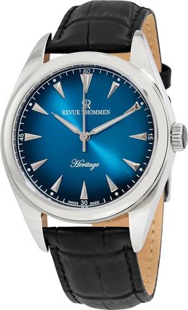 Revue Thommen Heritage Automatic Blue Dial Mens Watch 21010.2535