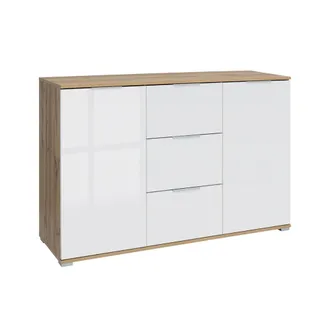 Petits Meubles Buf&eacute; 2 puertas 3 cajones tableros de aglomerado laminados blanco
