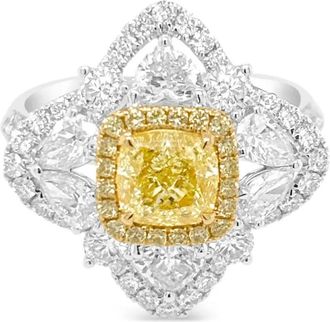 HYT Jewelry 18kt witgouden ring met diamant - Zilver