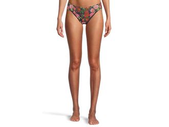 Hanky Panky Signature Lace Printed Original Rise Thong Womens Underwear Winters Tale, Cotton/Nylon/Spandex