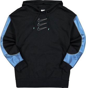 Nike Fitness, Dames, Zwart, S, Katoen, NSW Oversized Fleece Graphic Hoodie