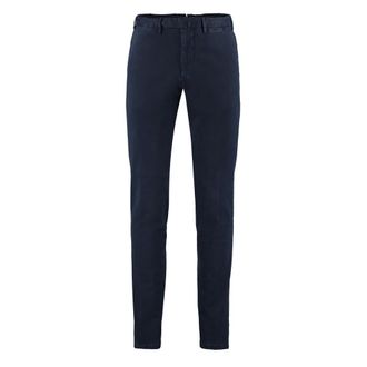 THE (ALPHABET) Slim-fit Trousers, male, Blue, Size: XL Stretch Cotton Chino Trousers