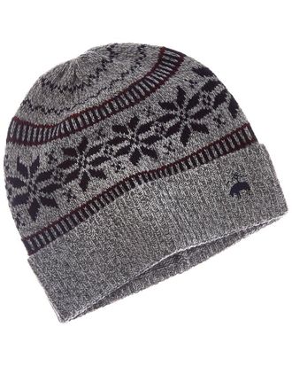 Brooks Brothers Snowflake Fairisle Wool & Cashmere-Blend Beanie