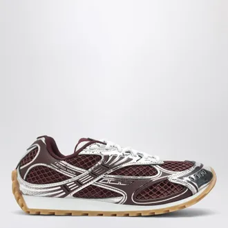 Bottega Veneta Orbit sneakers in barolo and silver