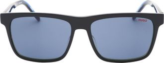 HUGO BOSS blauwe lens blauw ingelijste zonnebril