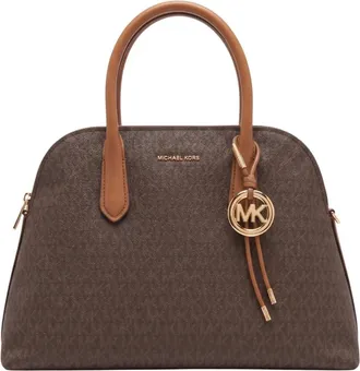 Michael Kors Tassen, Dames, Bruin, ONE Size, Polyester, Freddie LG Dome
