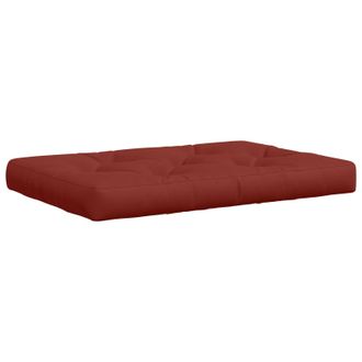 vidaXL Cuscino Per Pallet Vianen 100% Poliestere Rosso Vidaxl