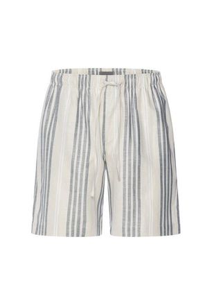 Hanro UC Linen and Cotton Woven Shorts in Sandy Stripe at Nordstrom, Size X-Large