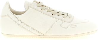 Rick Owens White Lamb Leather Low Top Mens Sneakers