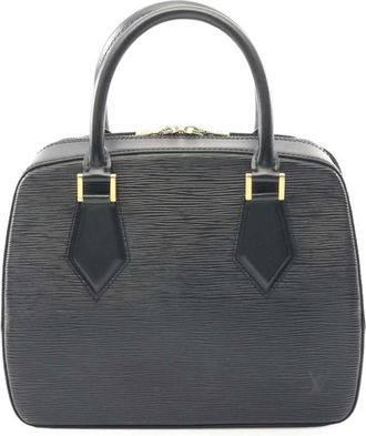 Louis Vuitton Pre-owned Handbags, female, Black, Size: ONE SIZE Pre-owned Leather Handle Satchel