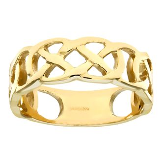 Diamant L'éternel Womens 9ct Yellow Gold Ladies Band Ring - Size I