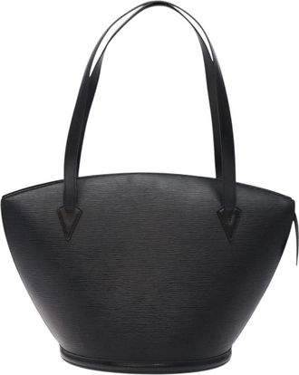 Louis Vuitton Saint Jacques Black Leather Shoulder Bag (Pre-Owned)