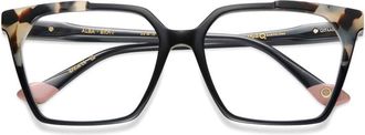 Etnia Barcelona Alba Oversized Square Frame Sunglasses with Tortoiseshell Accents