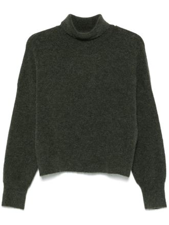 Sams&oslash;e & Sams&oslash;e Nola T-N sweater - women - Recycled Polyester/RWS Merino Wool/Elastane/RWS Alpaca Wool - S - Green