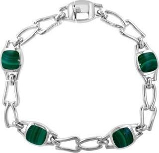 Effy Sterling Silver Malachite Station Bracelet in Green at Nordstrom Rack
