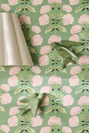 Anthropologie Flying Birds Ceramic Gallery Wall Charms, Set of 2