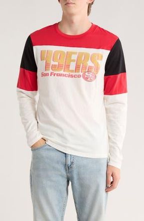 Junk Food Zone Blitz 49ers Long Sleeve T-Shirt in Red/White/Black at Nordstrom Rack, Size Medium