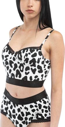 Moschino Animal-Print Modal Tank Top - Black