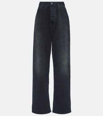 Balenciaga High-rise wide-leg jeans
