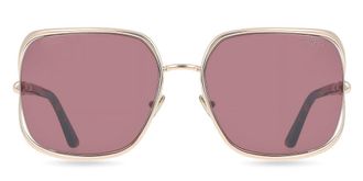 Tom Ford FT1092 GOLDIE 28U Womens Sunglasses Gold Size 60