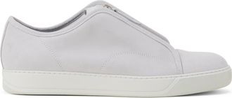 Lanvin Dbb1 Suede Zip Sneakers in White at Nordstrom, Size 12