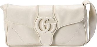 Gucci Horsebit 1955 Medium Schoudertas - Dames - Schoudertassen - Wit - ONE Size - Leer - Tassen