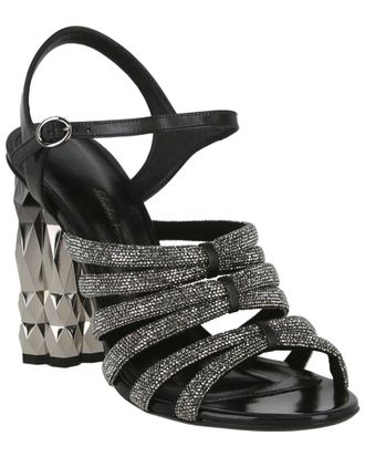 Ferragamo Amalia Embellished Strappy Leather Sandal